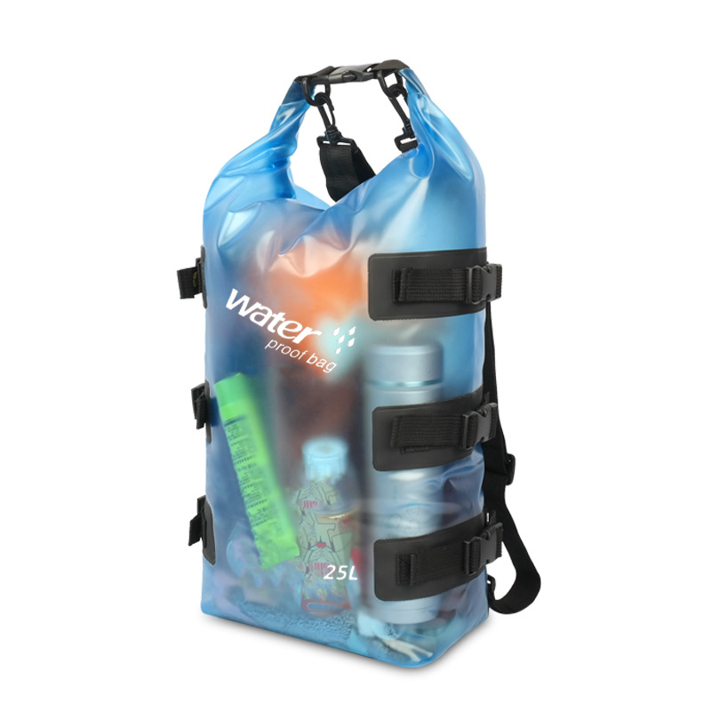 PVC Transparent Waterproof Dry Bag Backpack